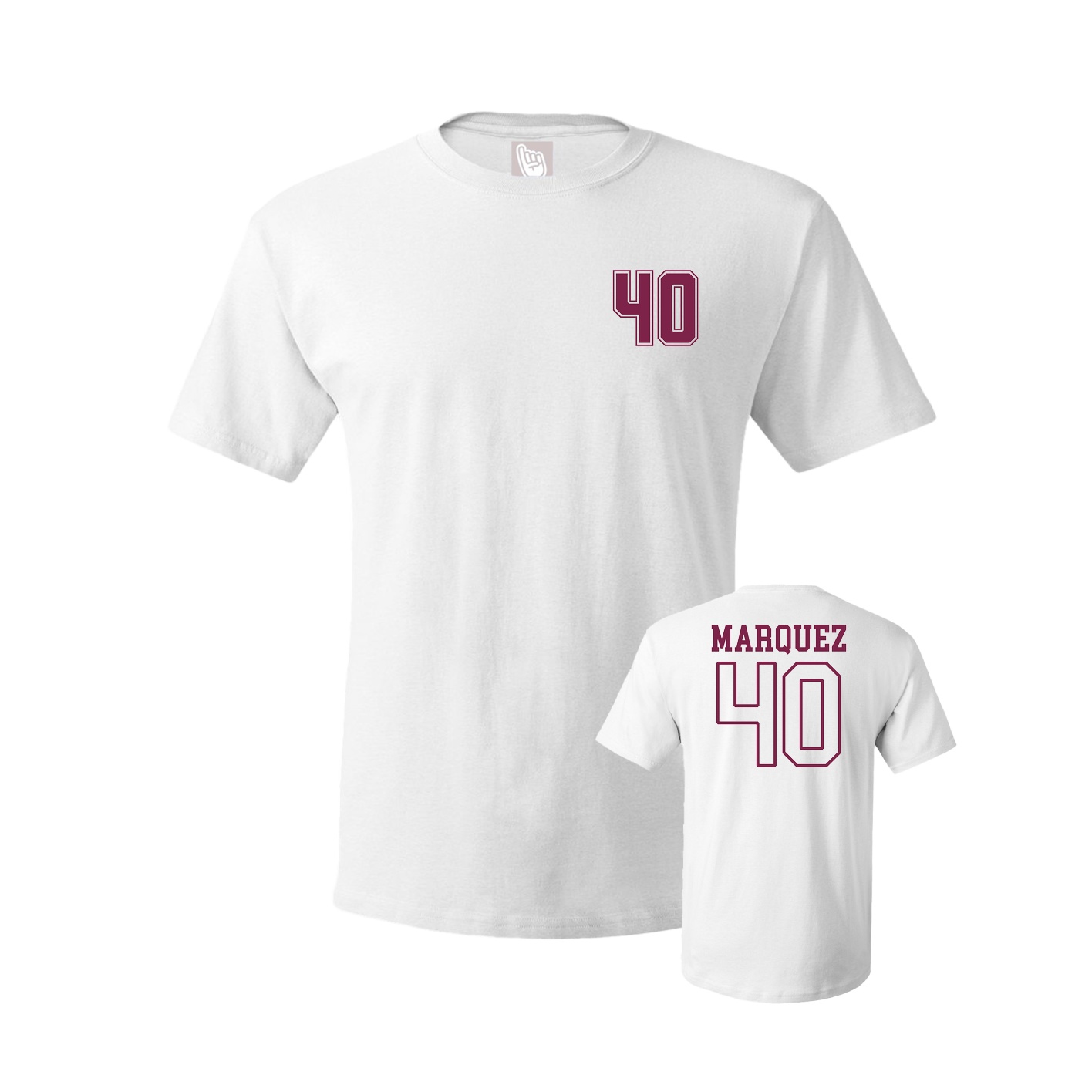 Youth Tee — Chest Back in White