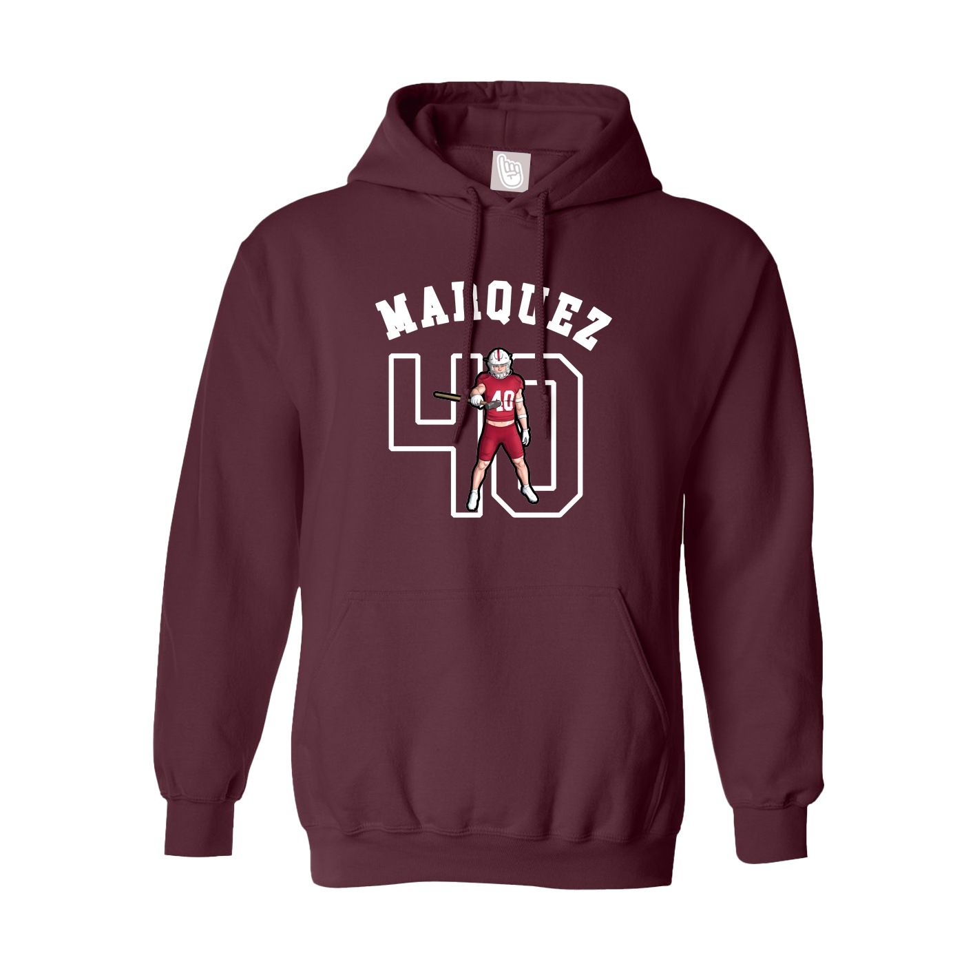 Hoodie — Shirsey Arch in Maroon