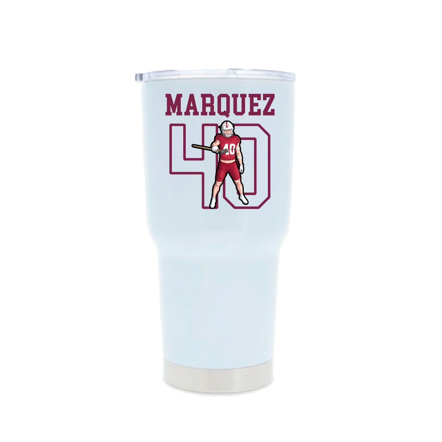 30oz Stainless Steel Tumbler — Shirsey in White