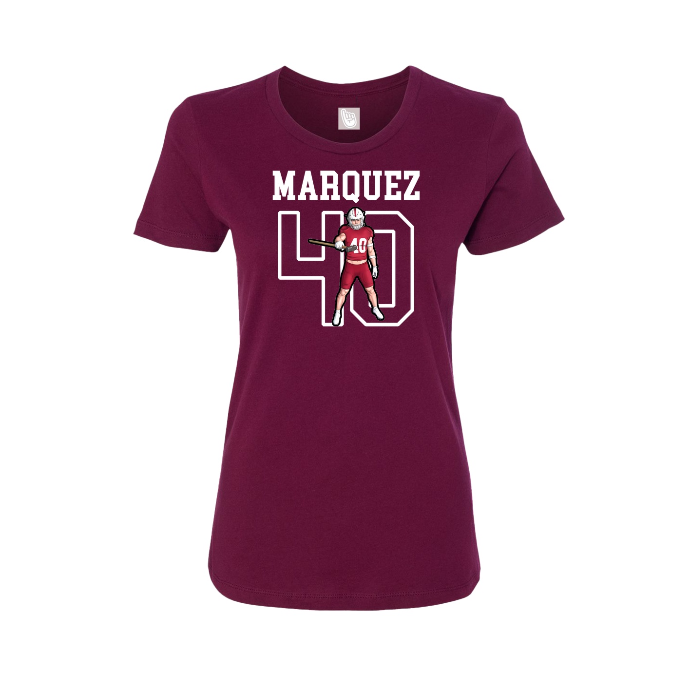 Fitted Women's Tee — Shirsey in Maroon