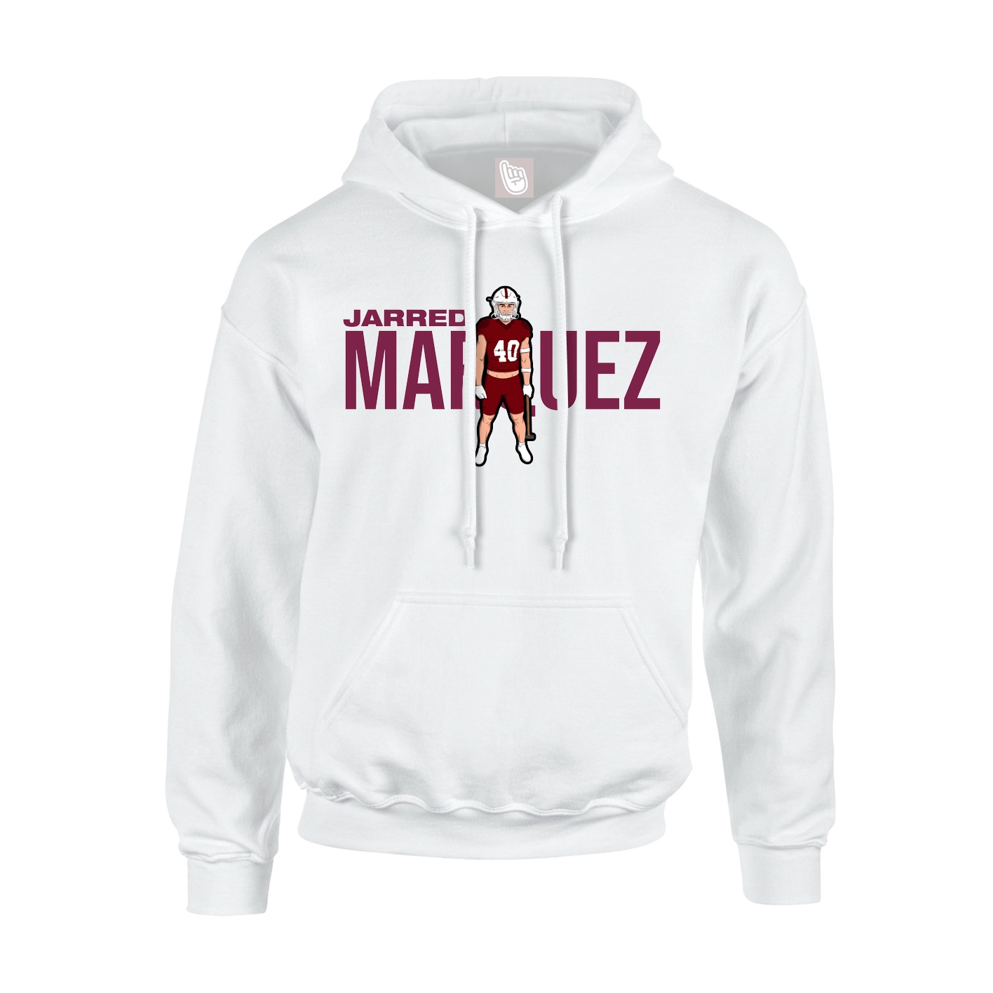 Hoodie — Player Name in White