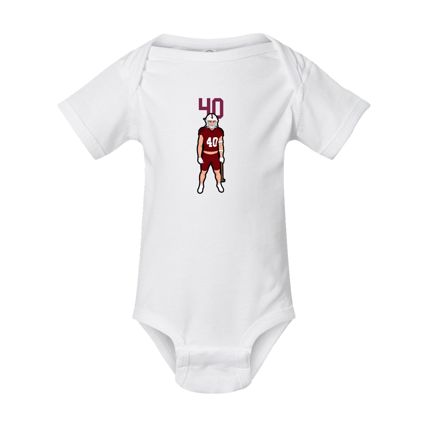 Baby Onesie — Number Top in White