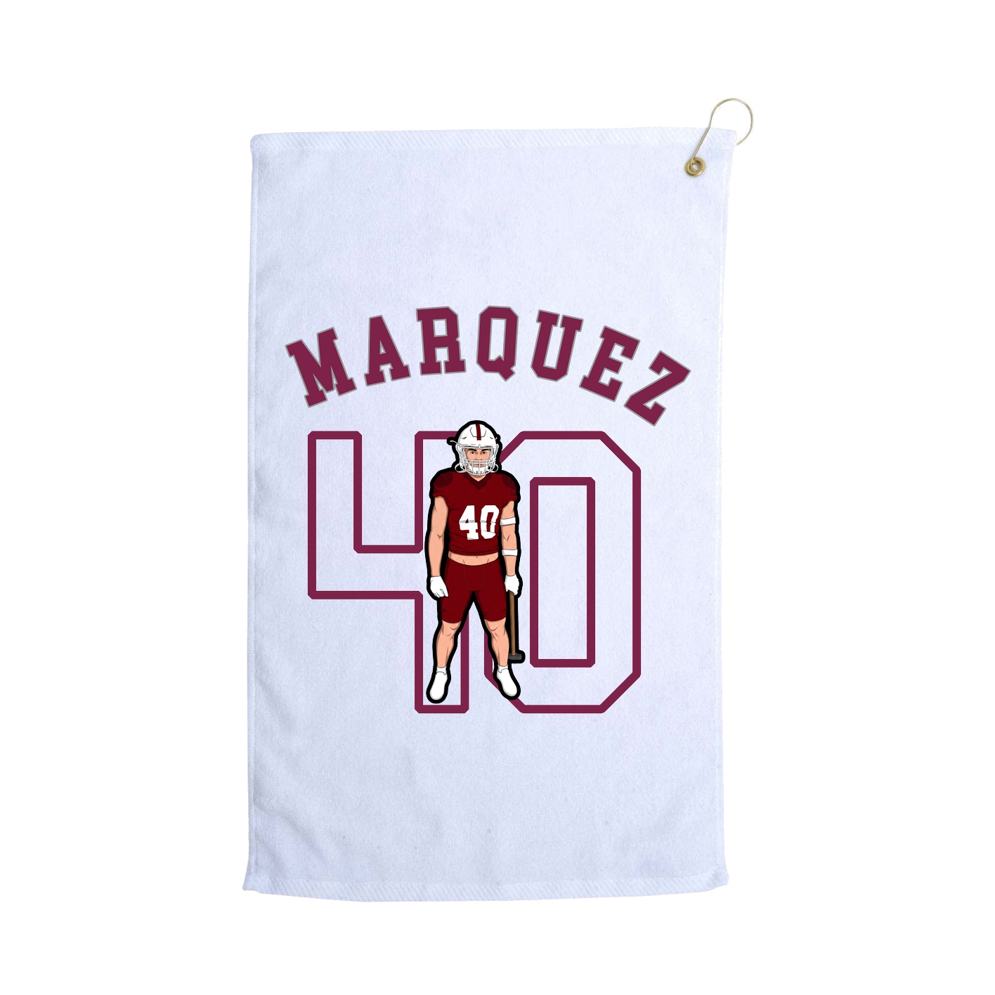 Golf Towel — Shirsey Arch in White