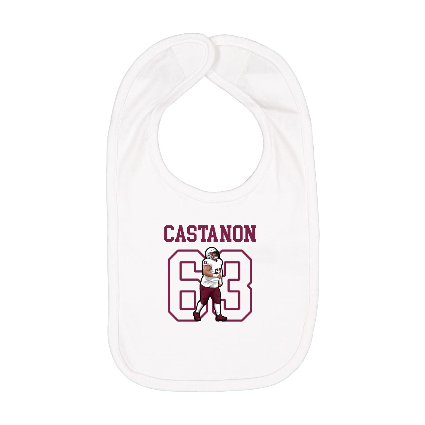 Infant Bib — Shirsey in White