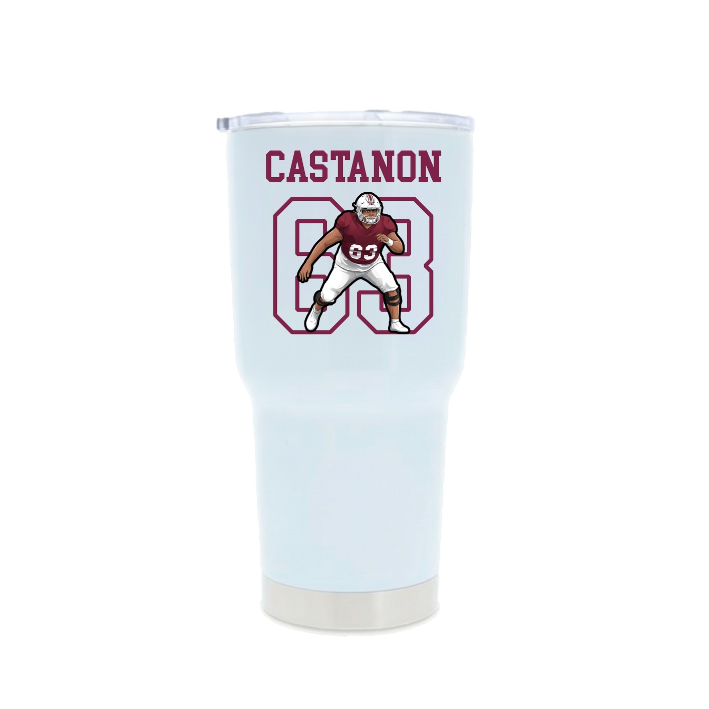 30oz Stainless Steel Tumbler — Shirsey in White
