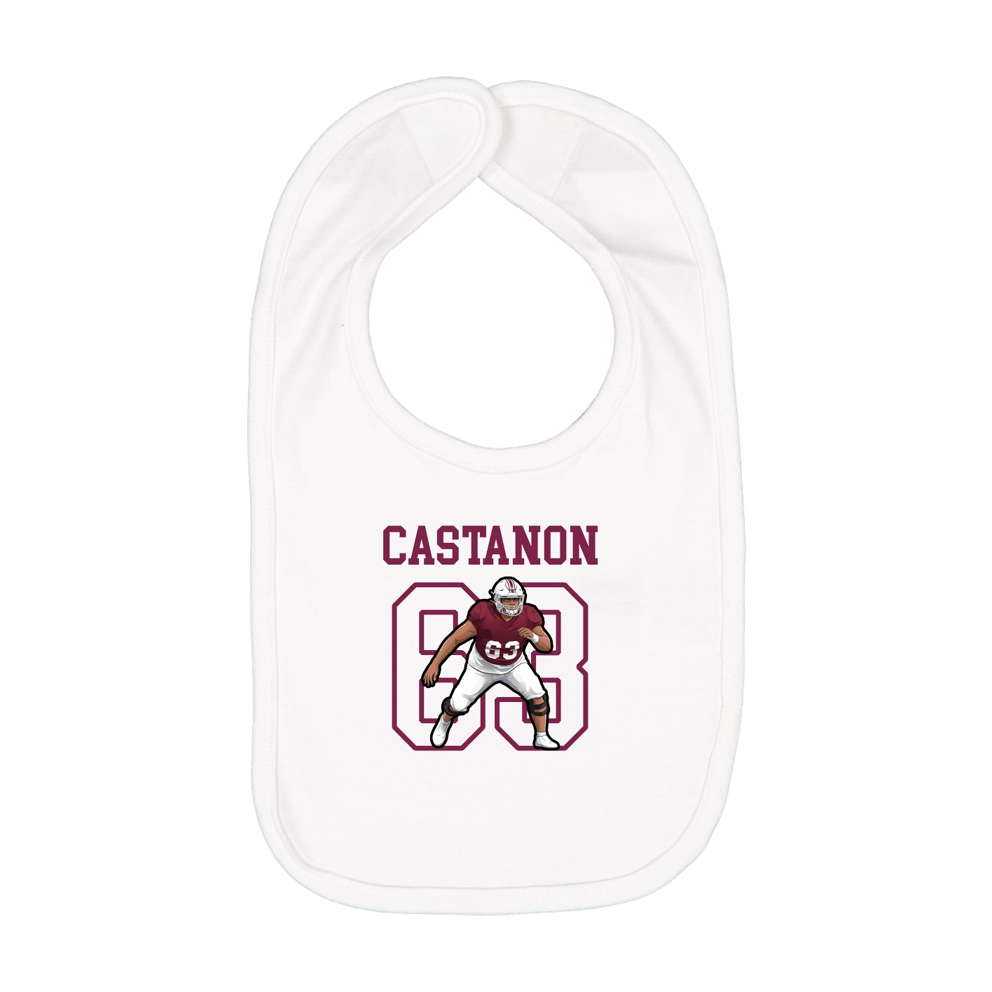 Infant Bib — Shirsey in White