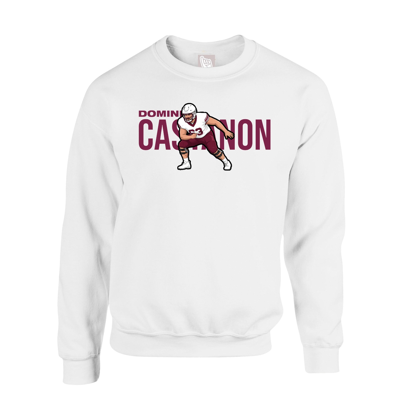 Fleece Crew — Player Name in White