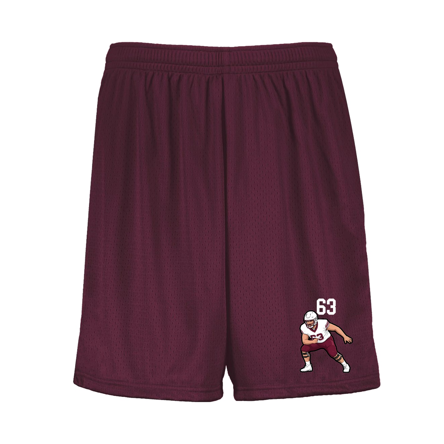 Shorts — Number Top in Maroon