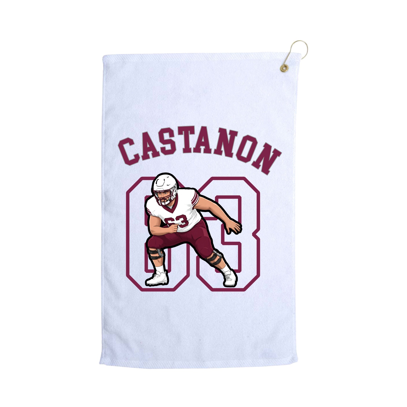 Golf Towel — Shirsey Arch in White