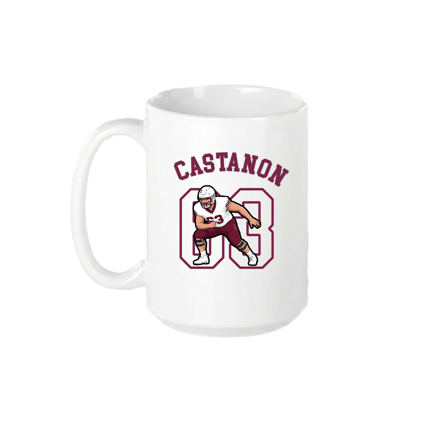 15oz Coffee Mug — Shirsey Arch in White