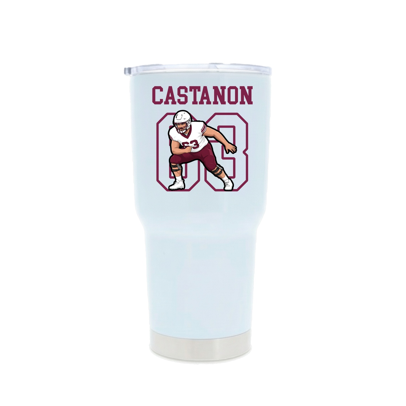 30oz Stainless Steel Tumbler — Shirsey in White