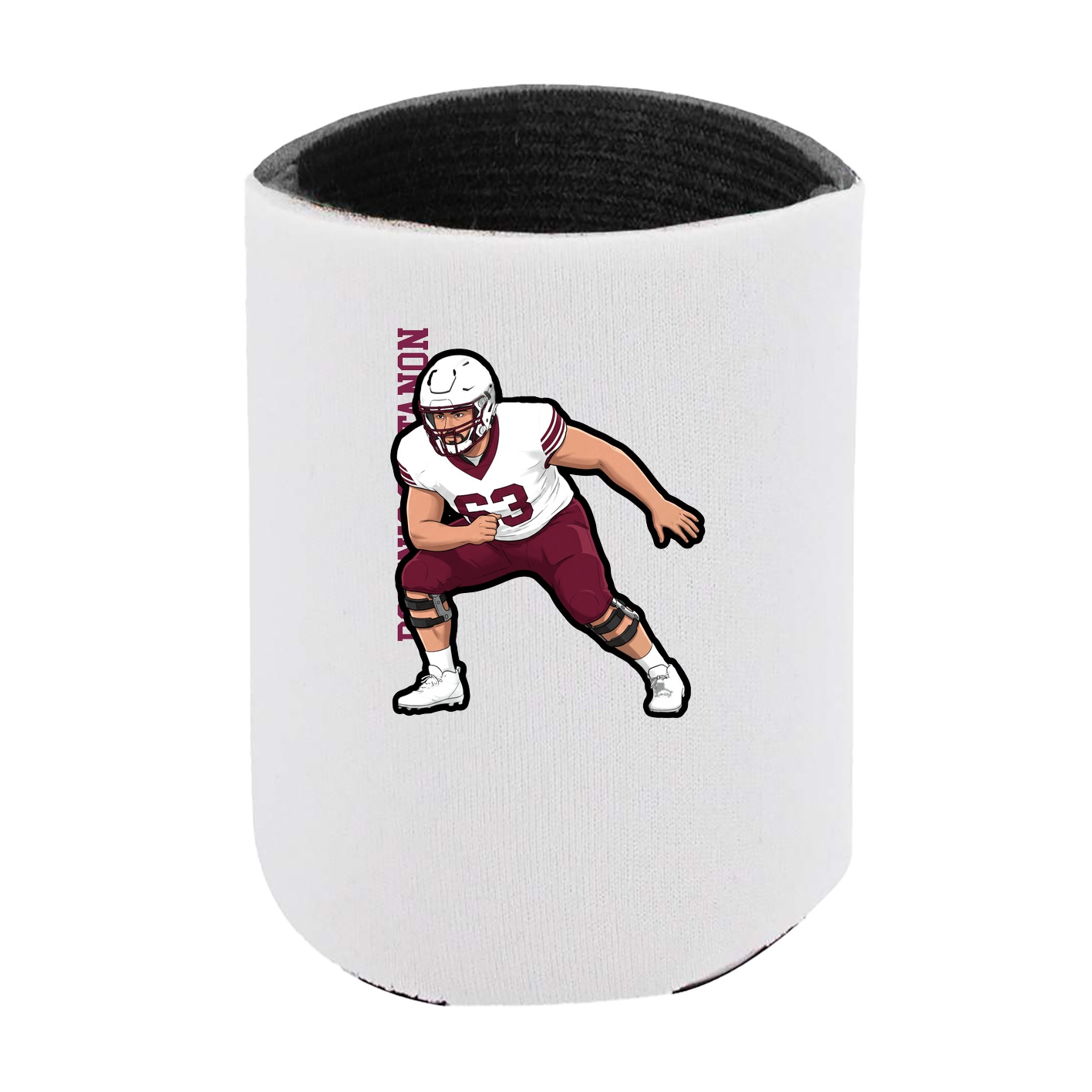 Can Holder — Name Vertical in White