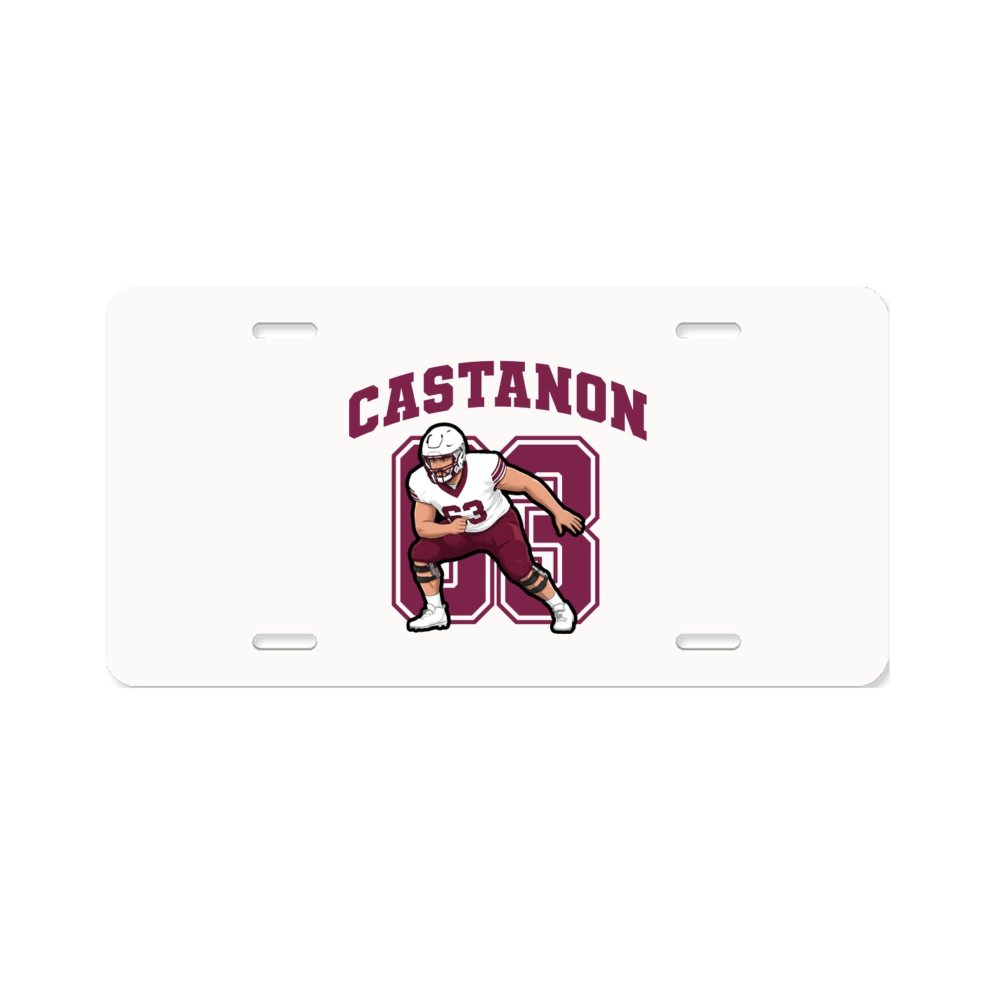 License Plate — Number in Classic