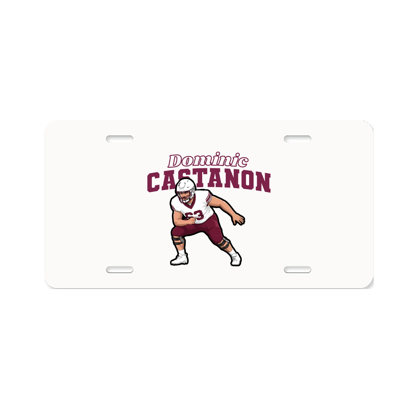 License Plate — Name Arch in Classic