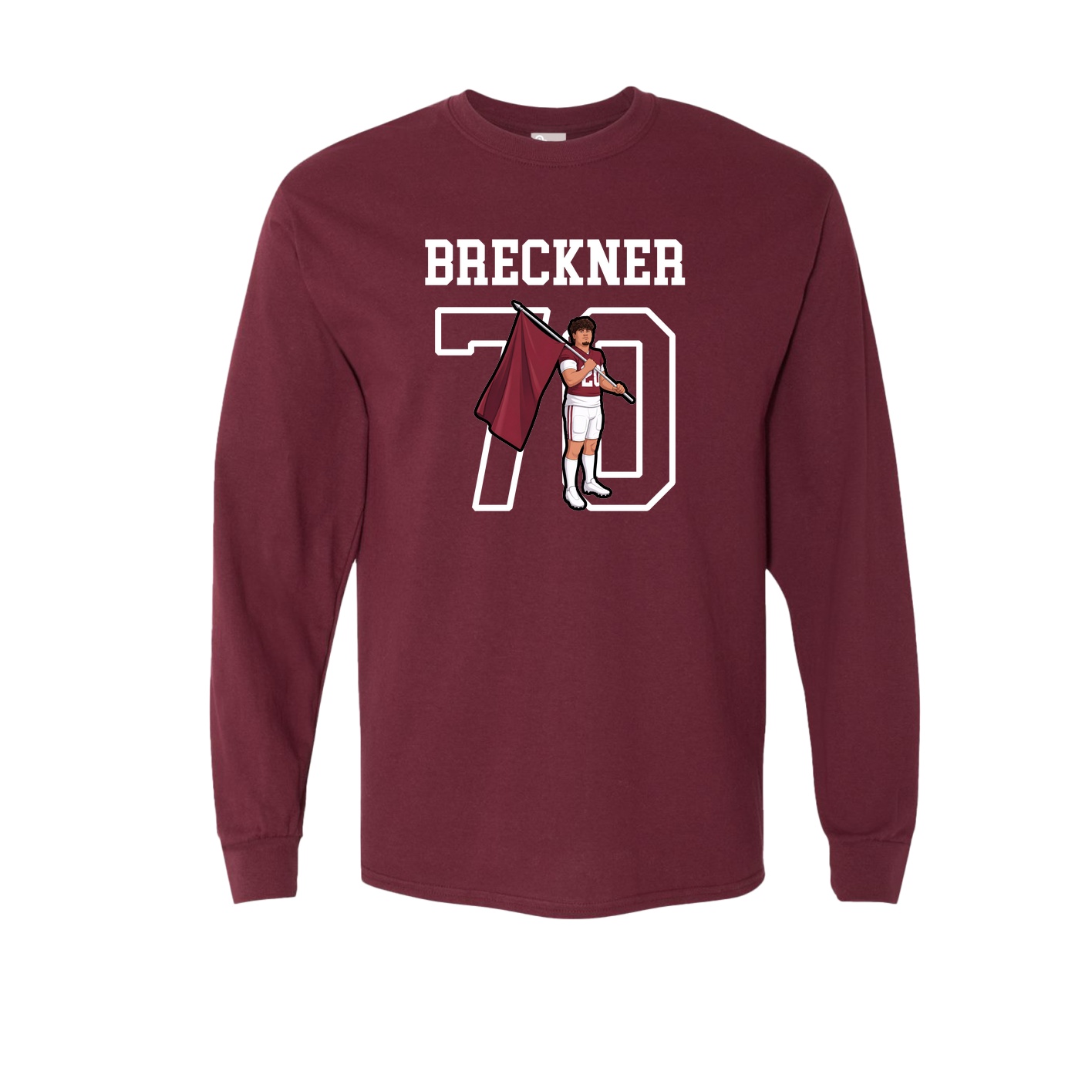 Long Sleeve Tee — Shirsey in Maroon