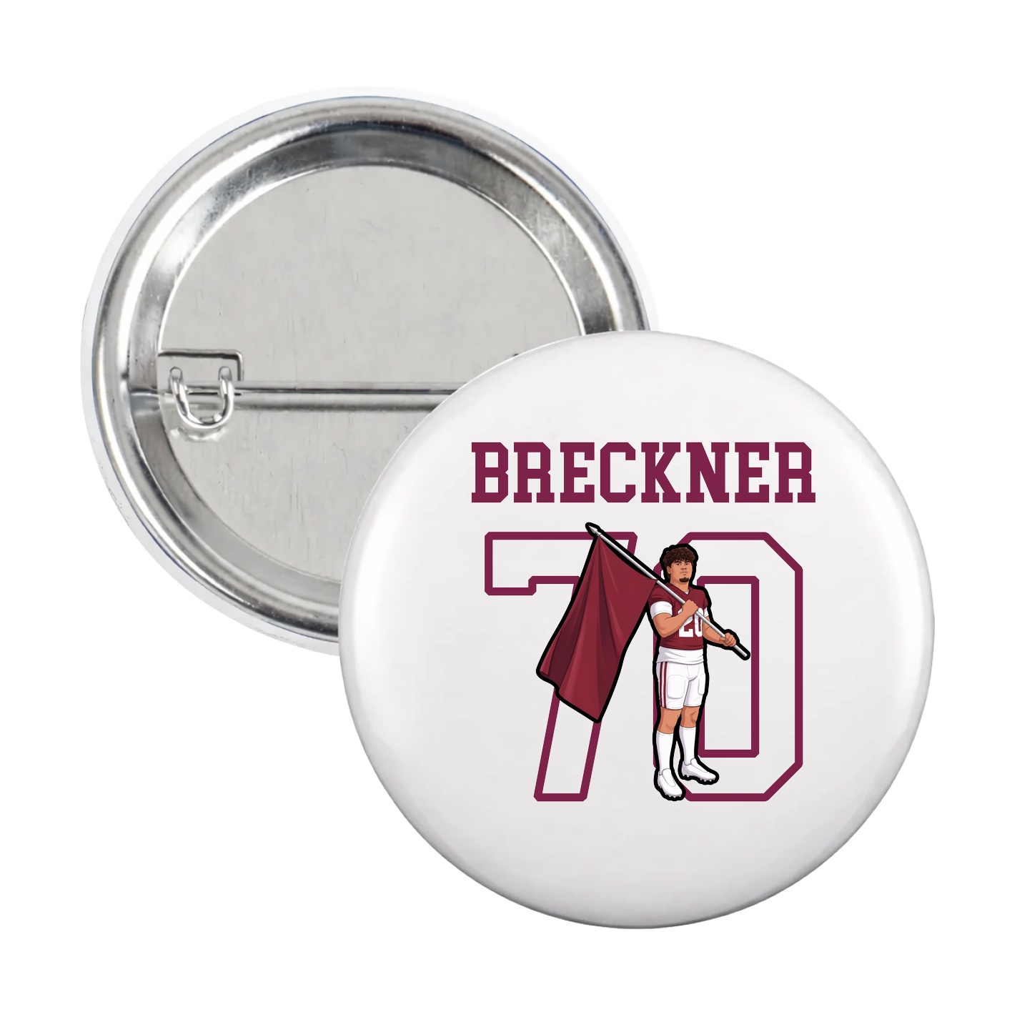 Game Day Button — Shirsey in White