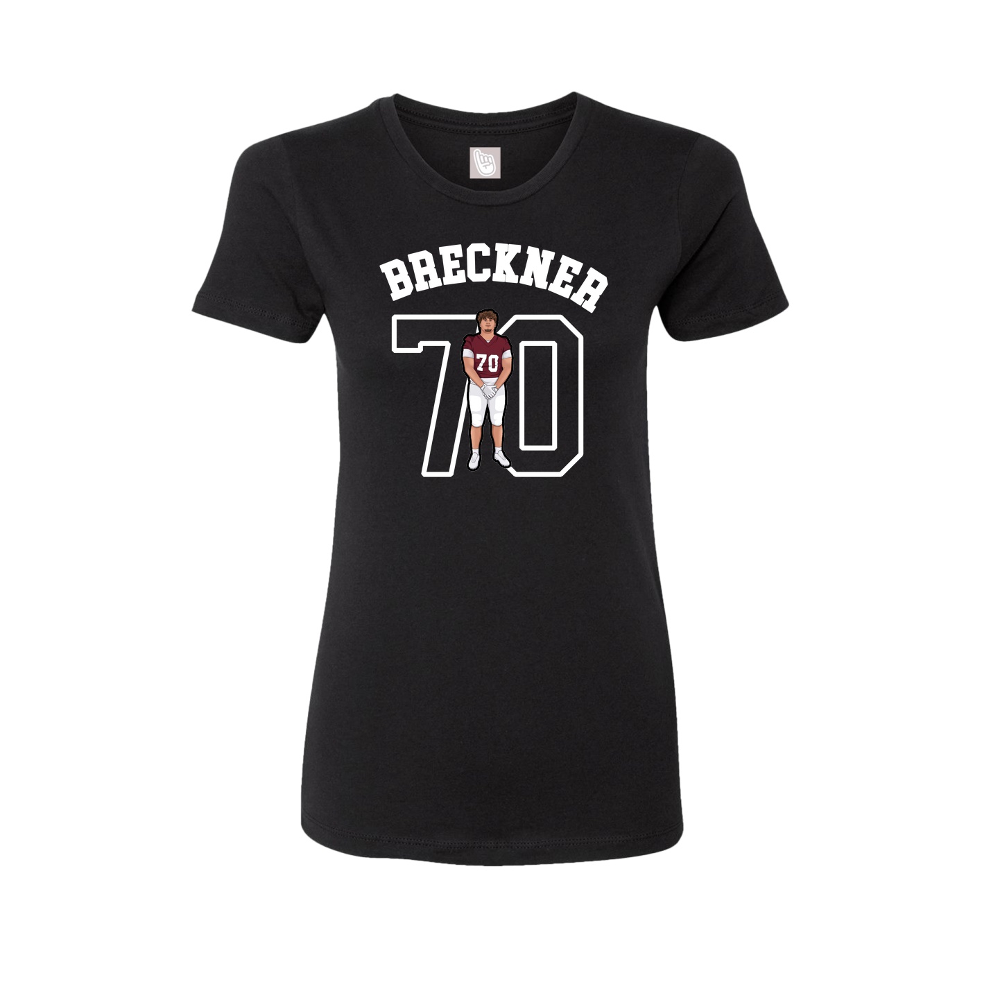 Fitted Women's Tee — Shirsey Arch in Black