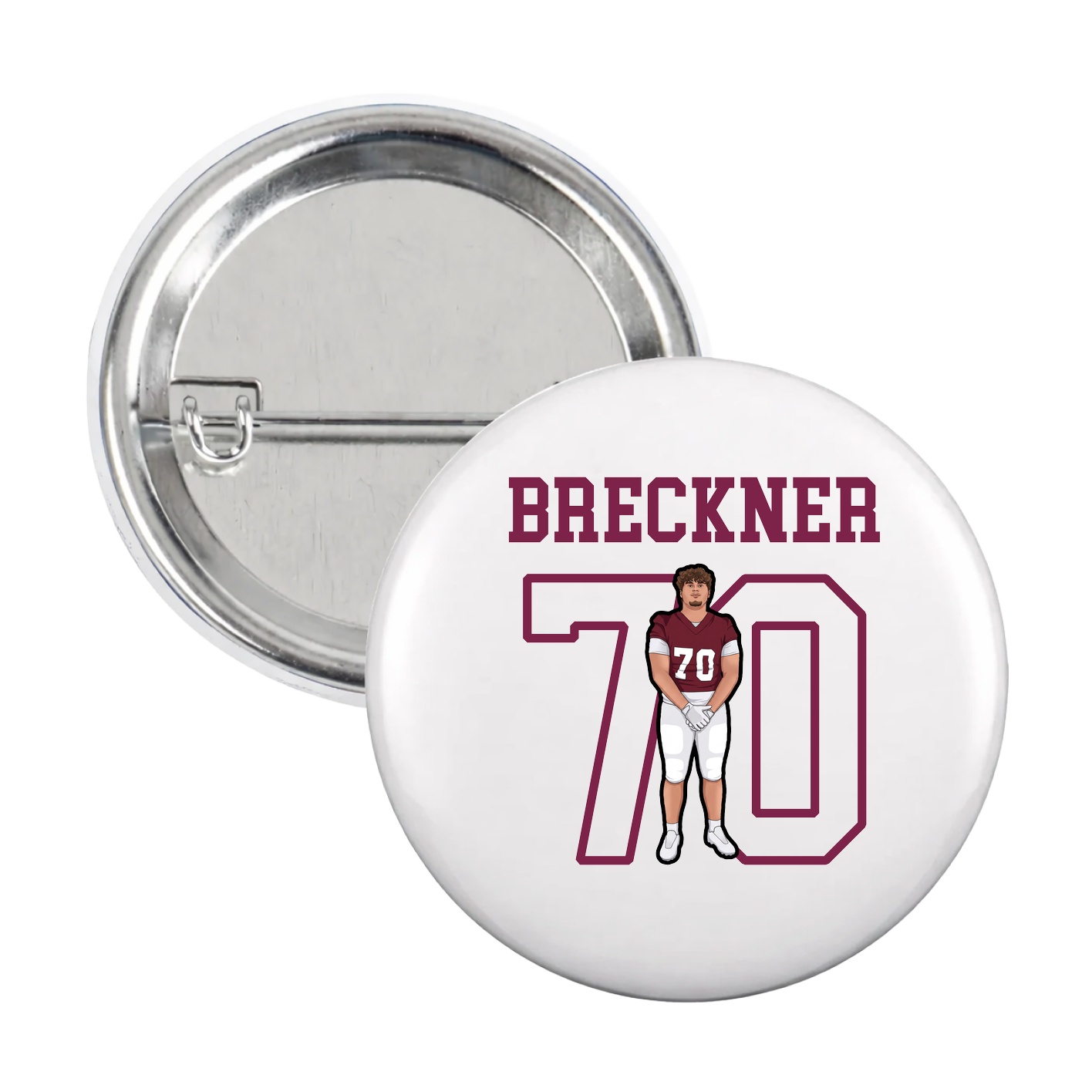 Game Day Button — Shirsey in White