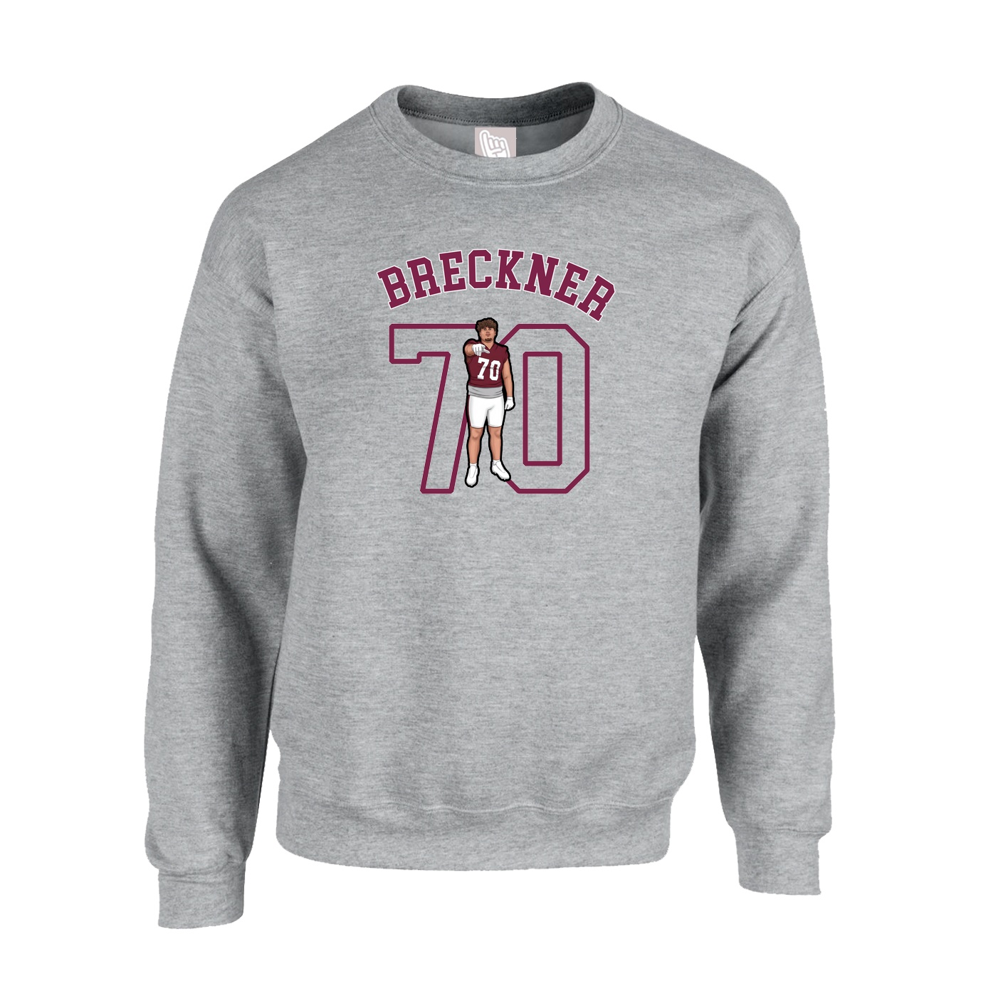 Fleece Crew — Shirsey Arch in Grey