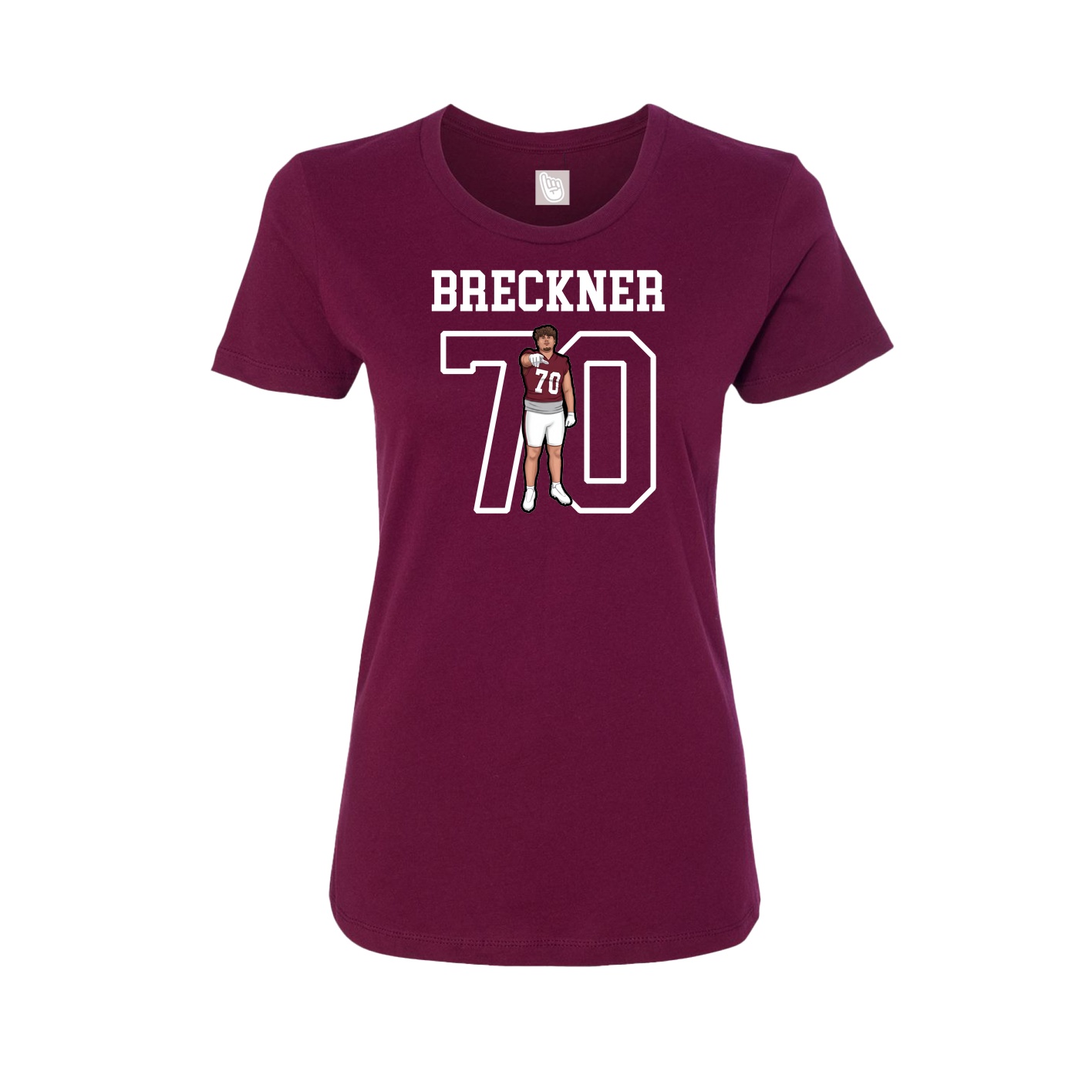 Fitted Women's Tee — Shirsey in Maroon