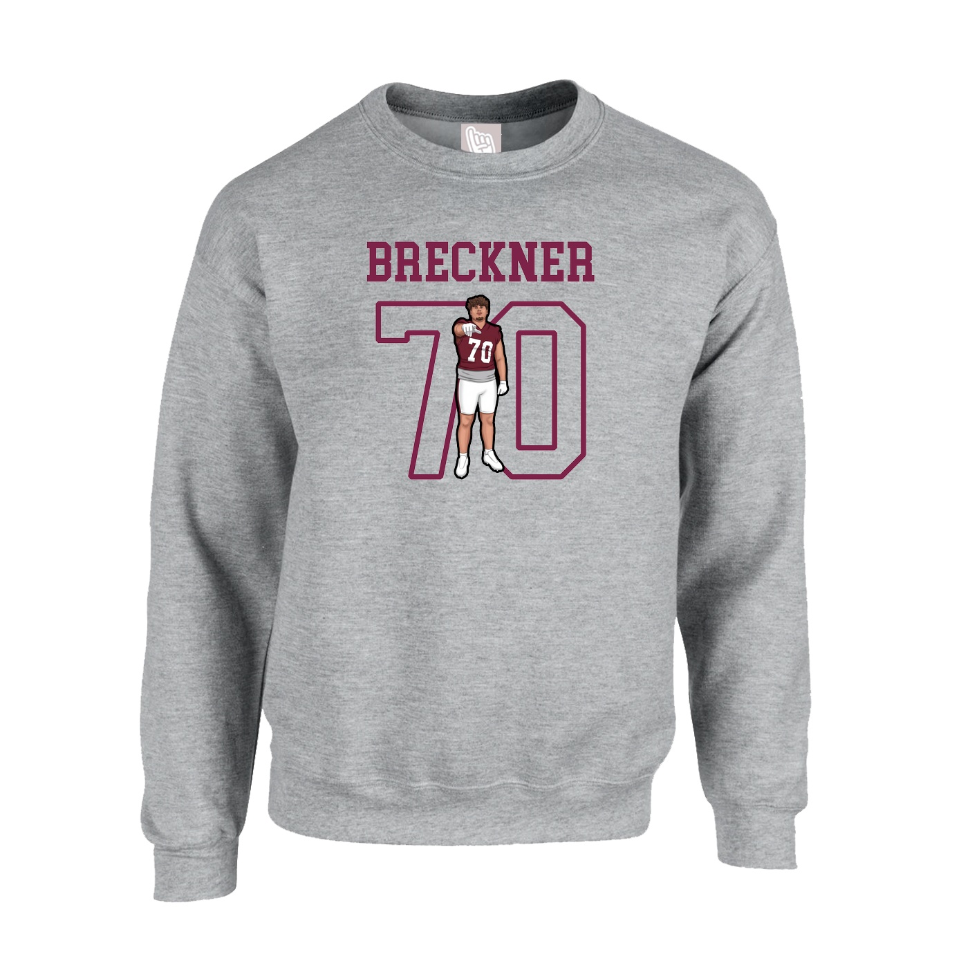 Fleece Crew — Shirsey in Grey