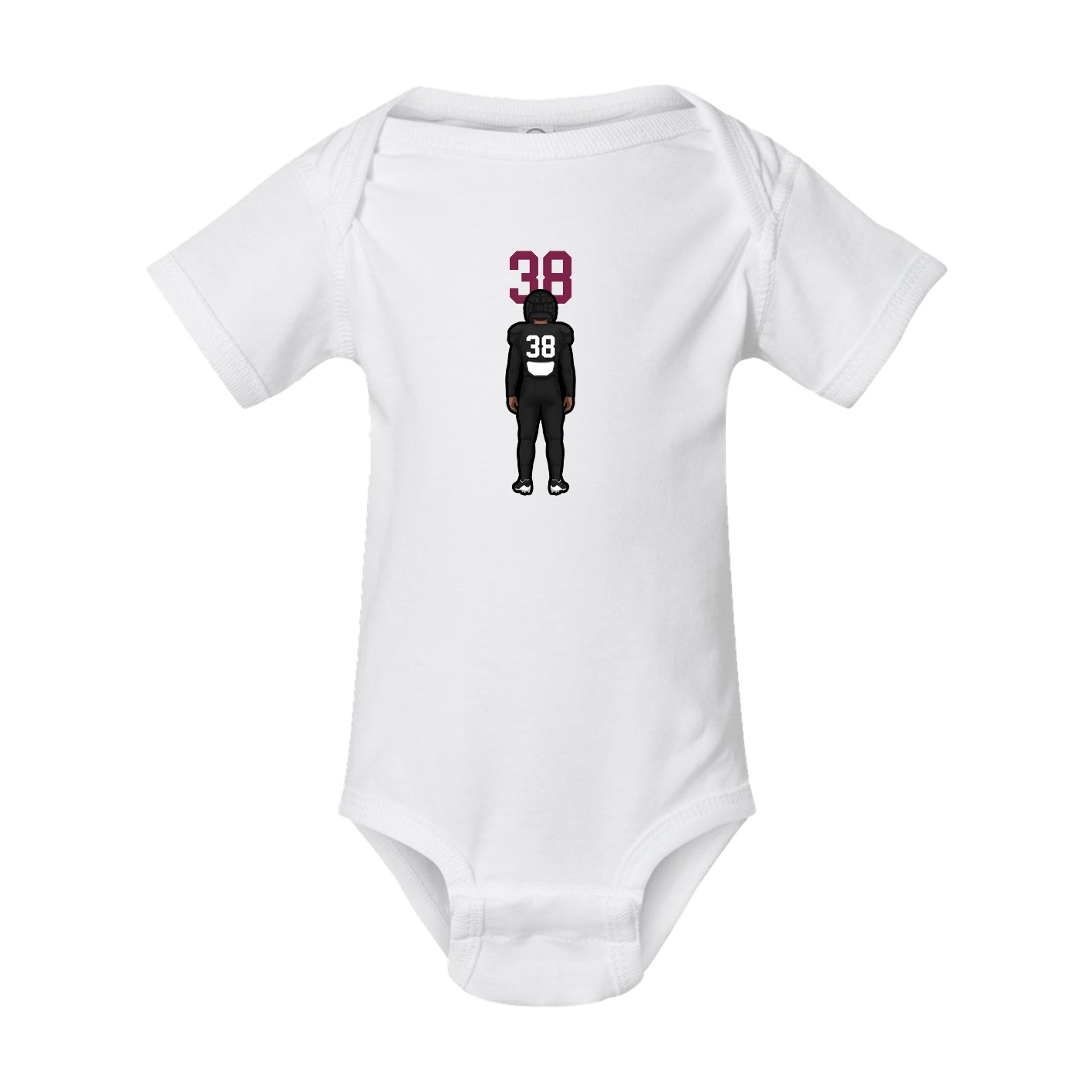 Baby Onesie — Number Top in White