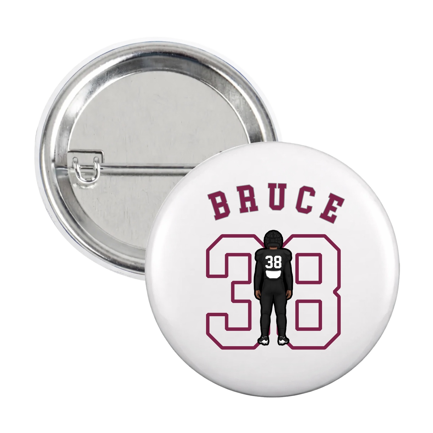 Game Day Button — Shirsey Arch in White