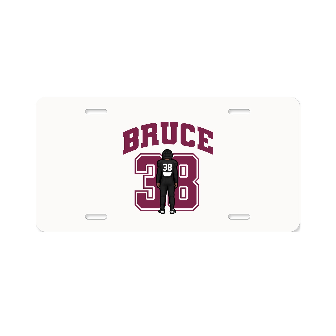 License Plate — Number in Classic