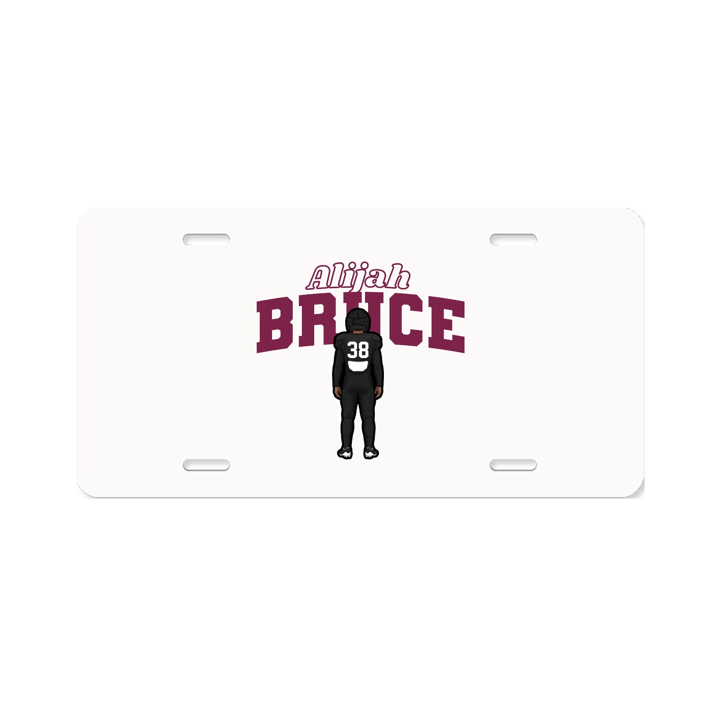License Plate — Name Arch in Classic