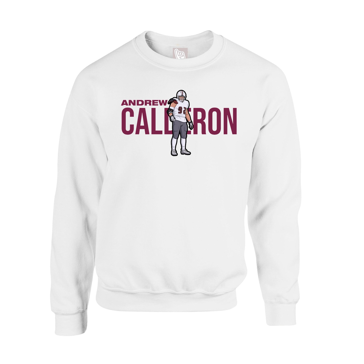 Fleece Crew — Player Name in White