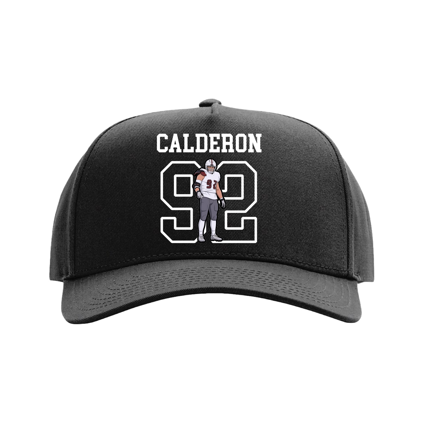 Full Fabric Five-Panel Champ Cap — Shirsey in Black