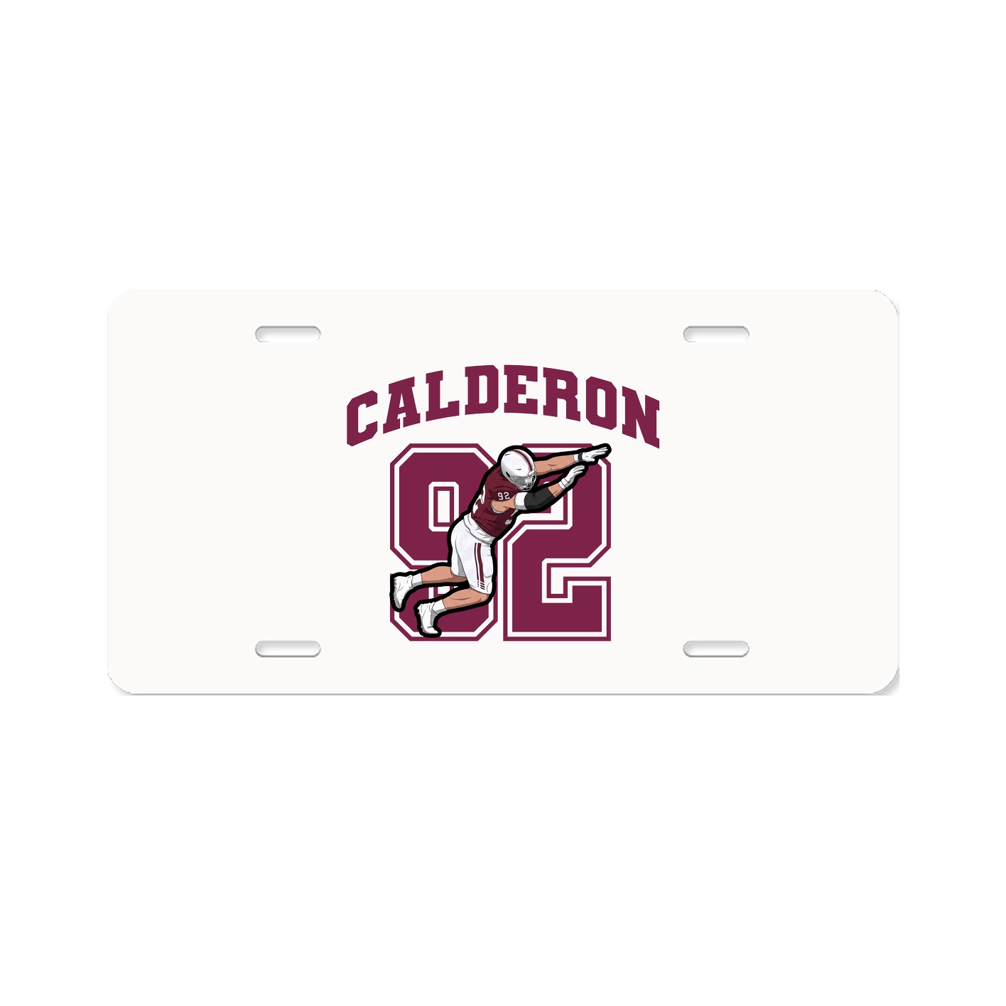 License Plate — Number in Classic