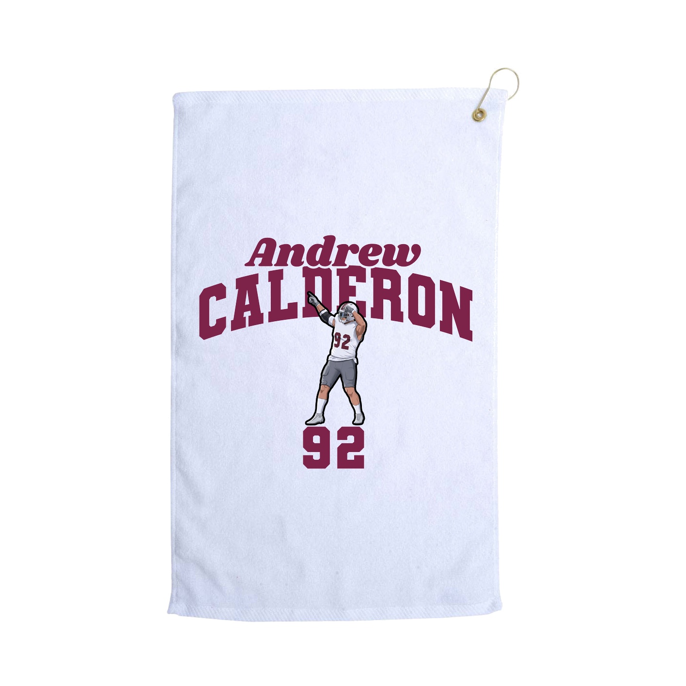 Golf Towel — Signature Arch in White
