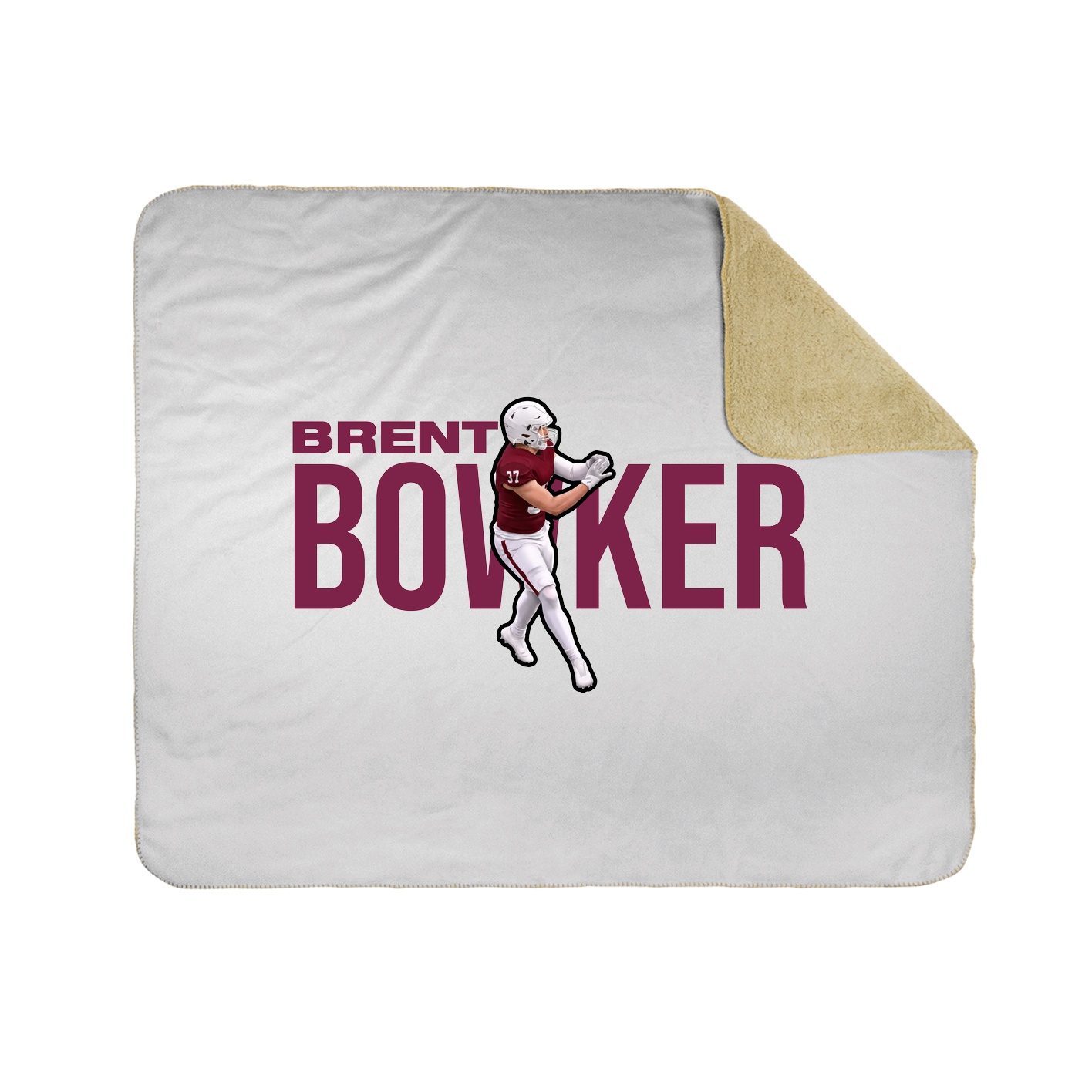 Throw Blanket — Player Name in White