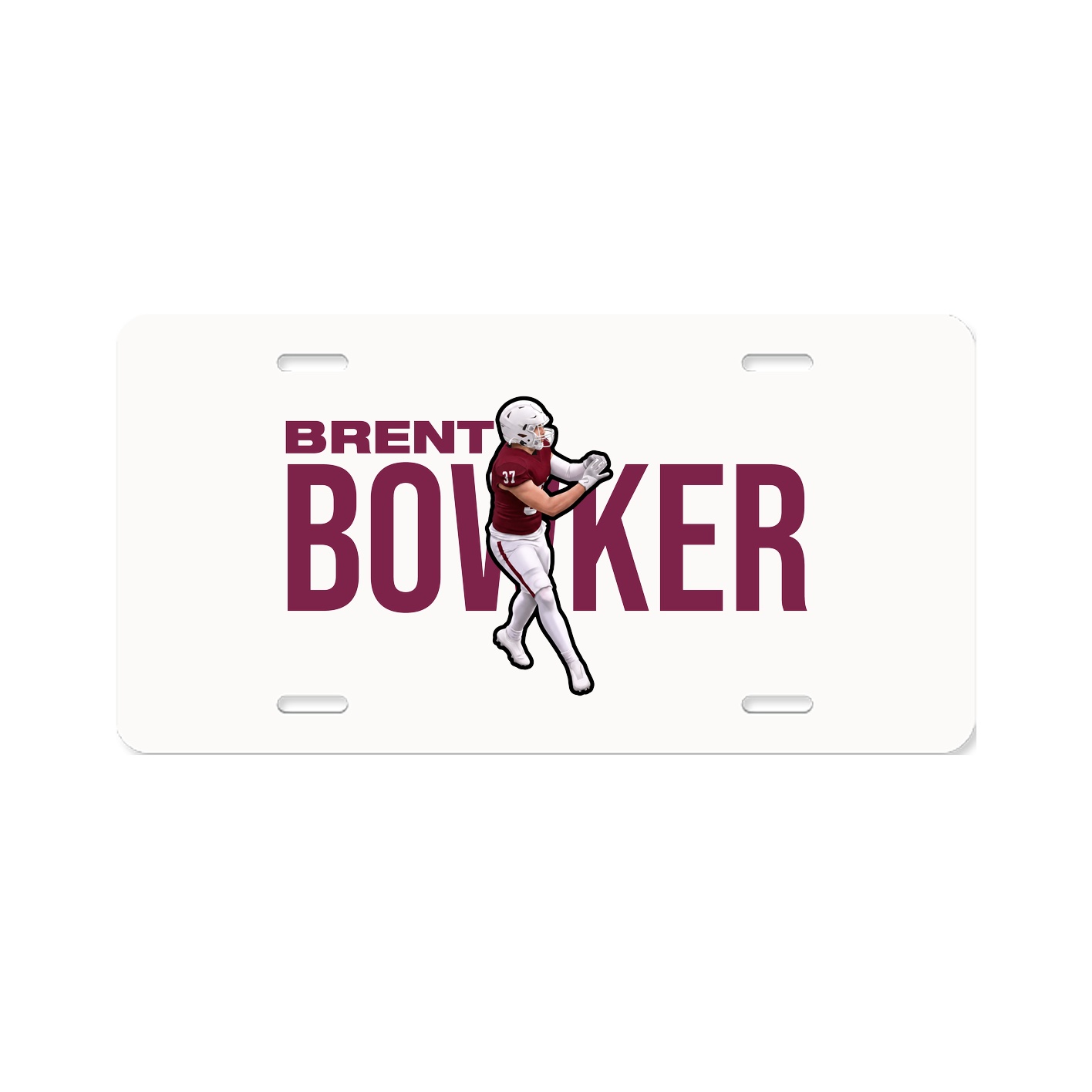 License Plate — Player Name in Classic