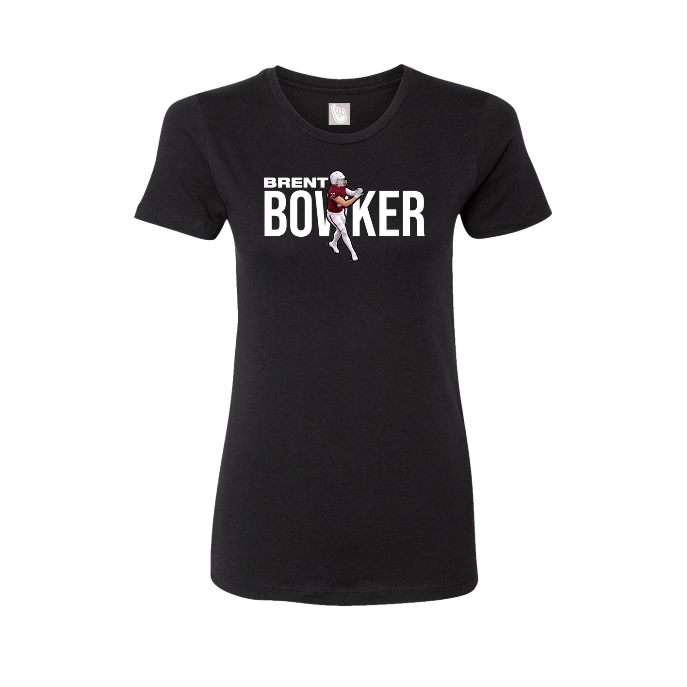 Fitted Women's Tee — Player Name in Black