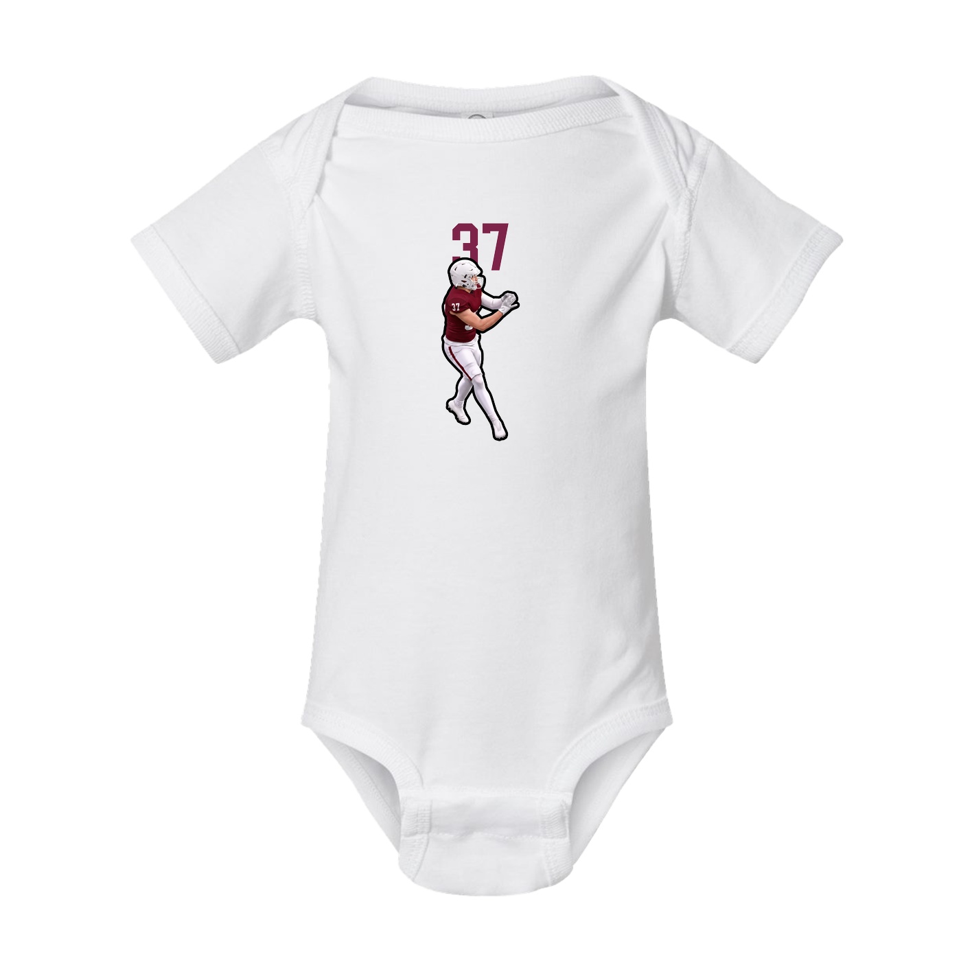 Baby Onesie — Number Top in White