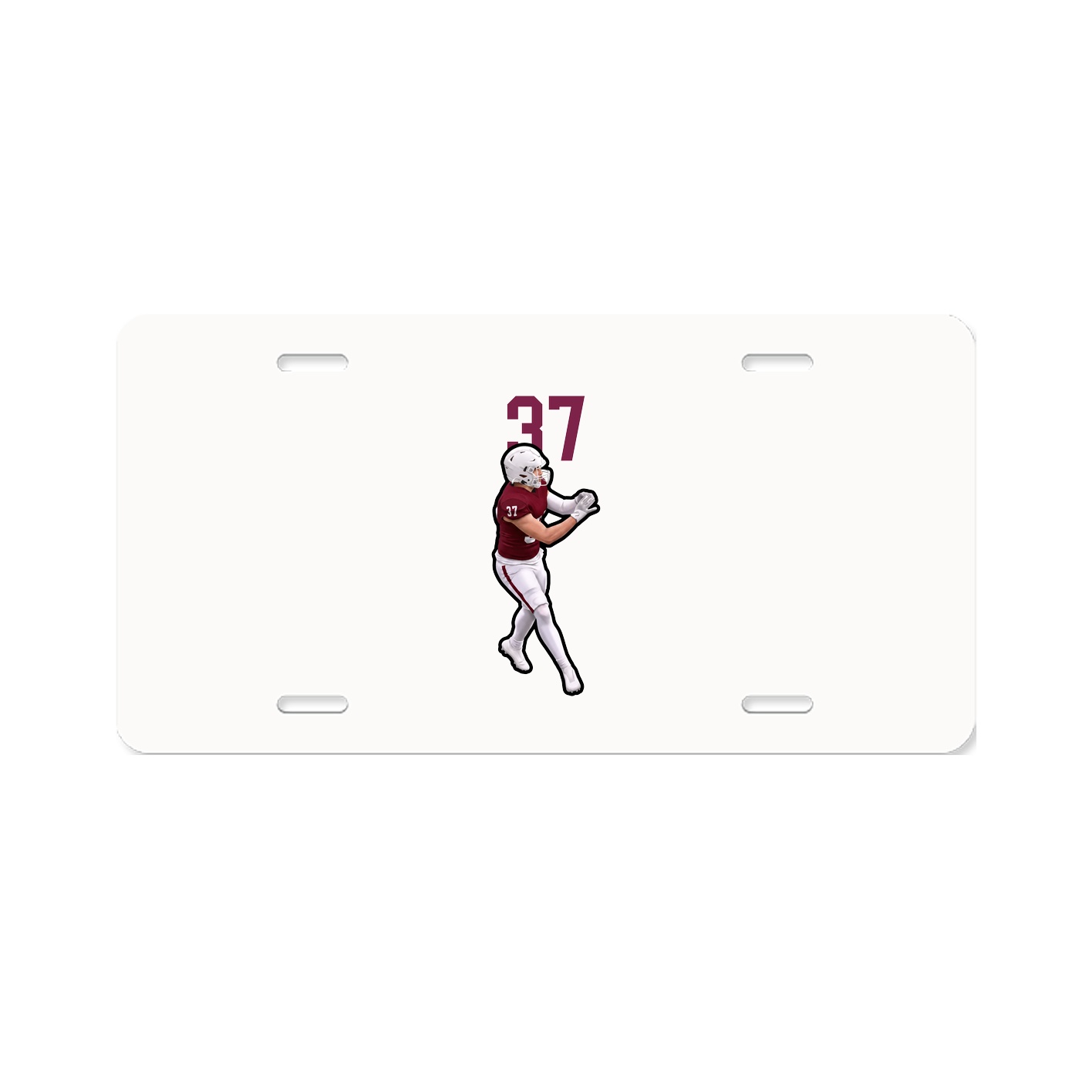 License Plate — Number Top in Classic