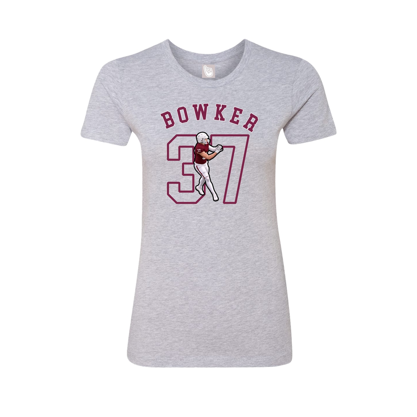 Fitted Women's Tee — Shirsey Arch in Grey