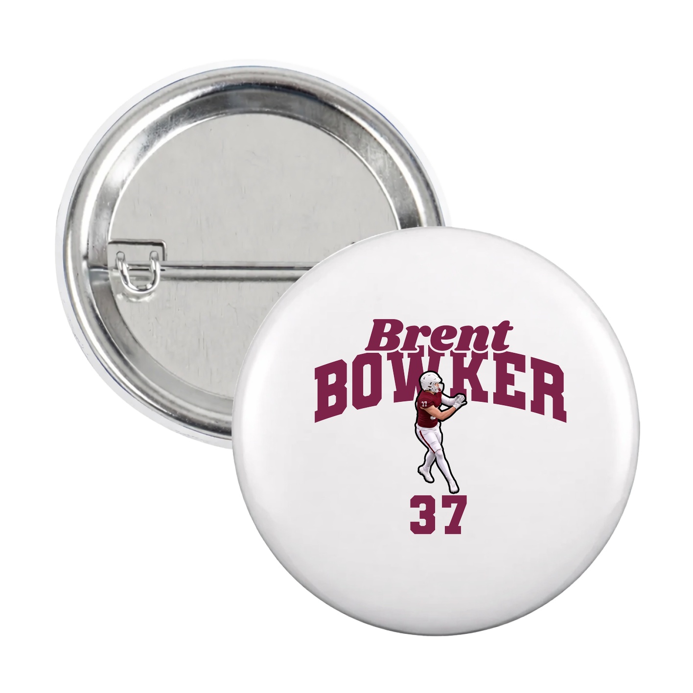 Game Day Button — Signature Arch in White