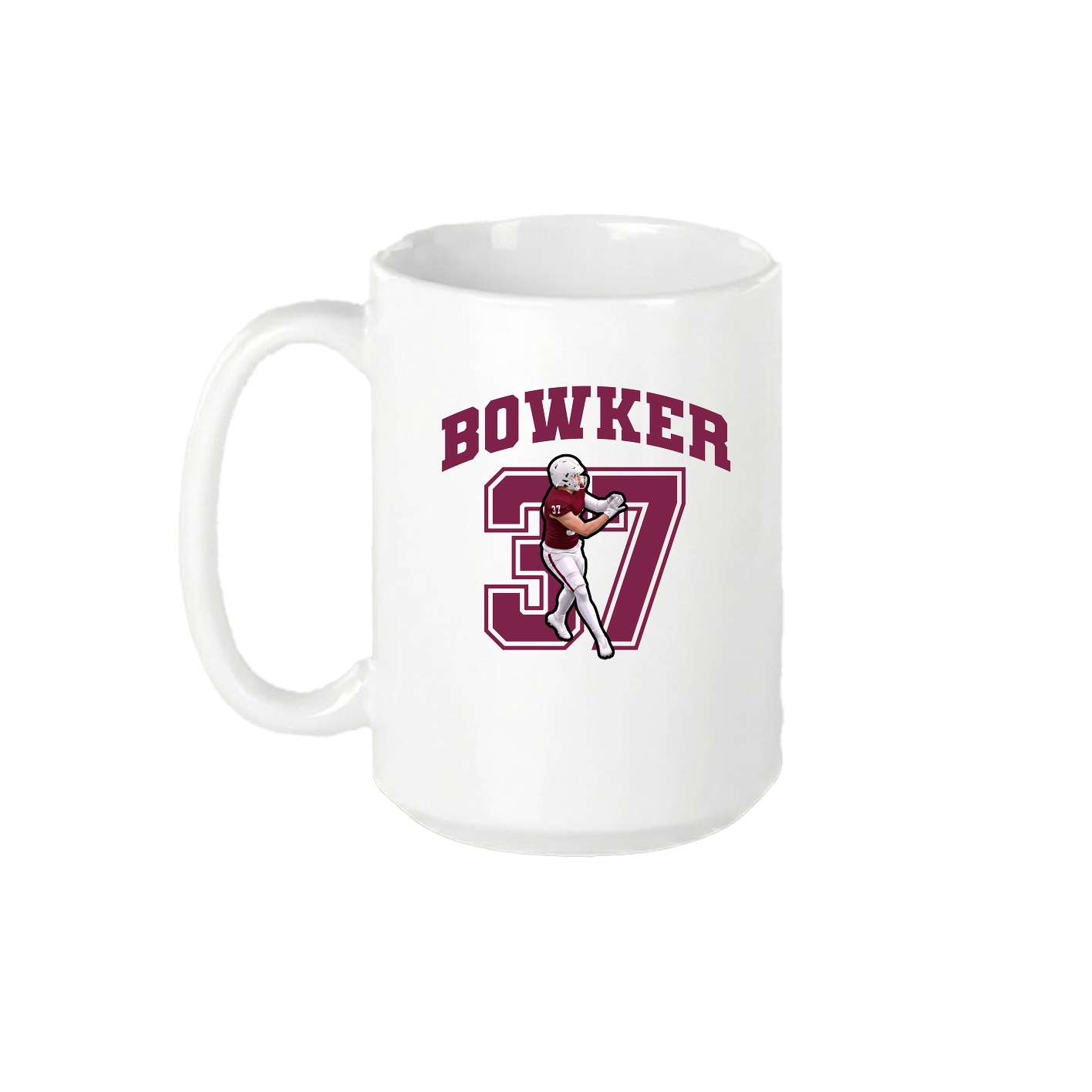 15oz Coffee Mug — Number in White