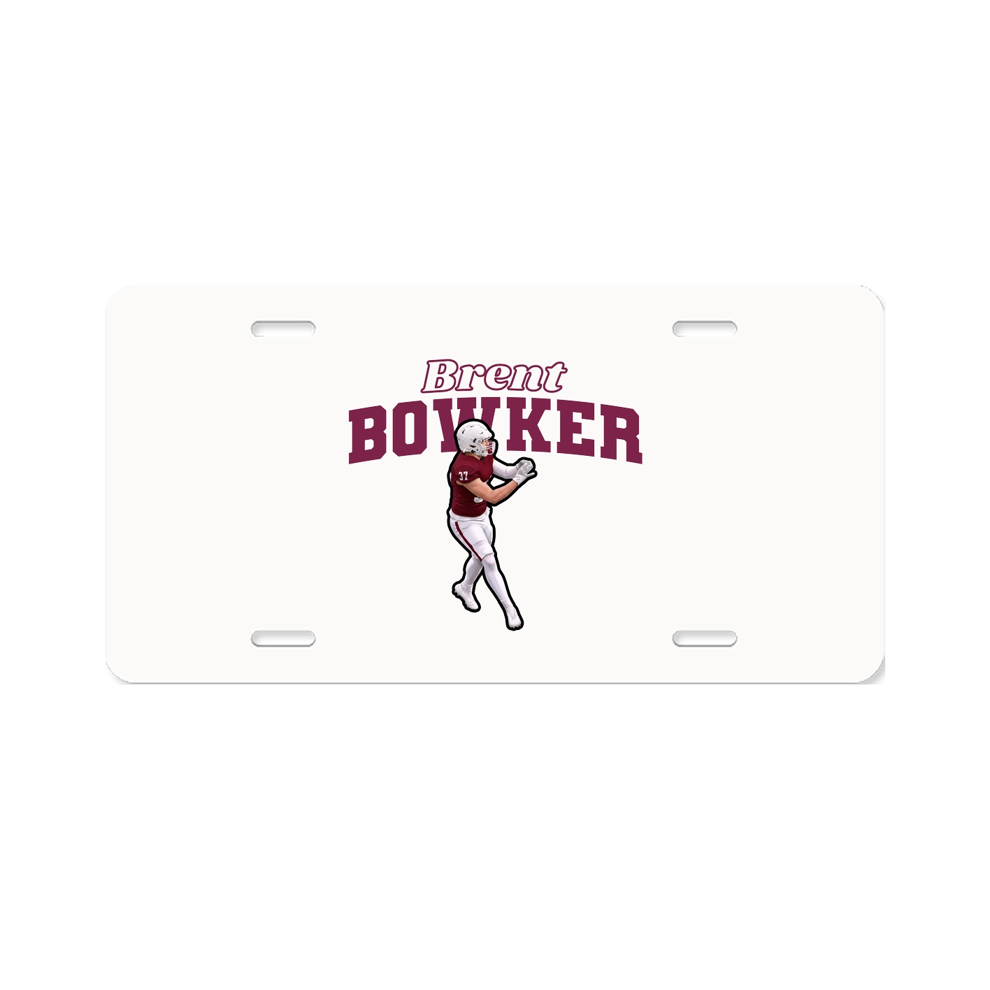 License Plate — Name Arch in Classic