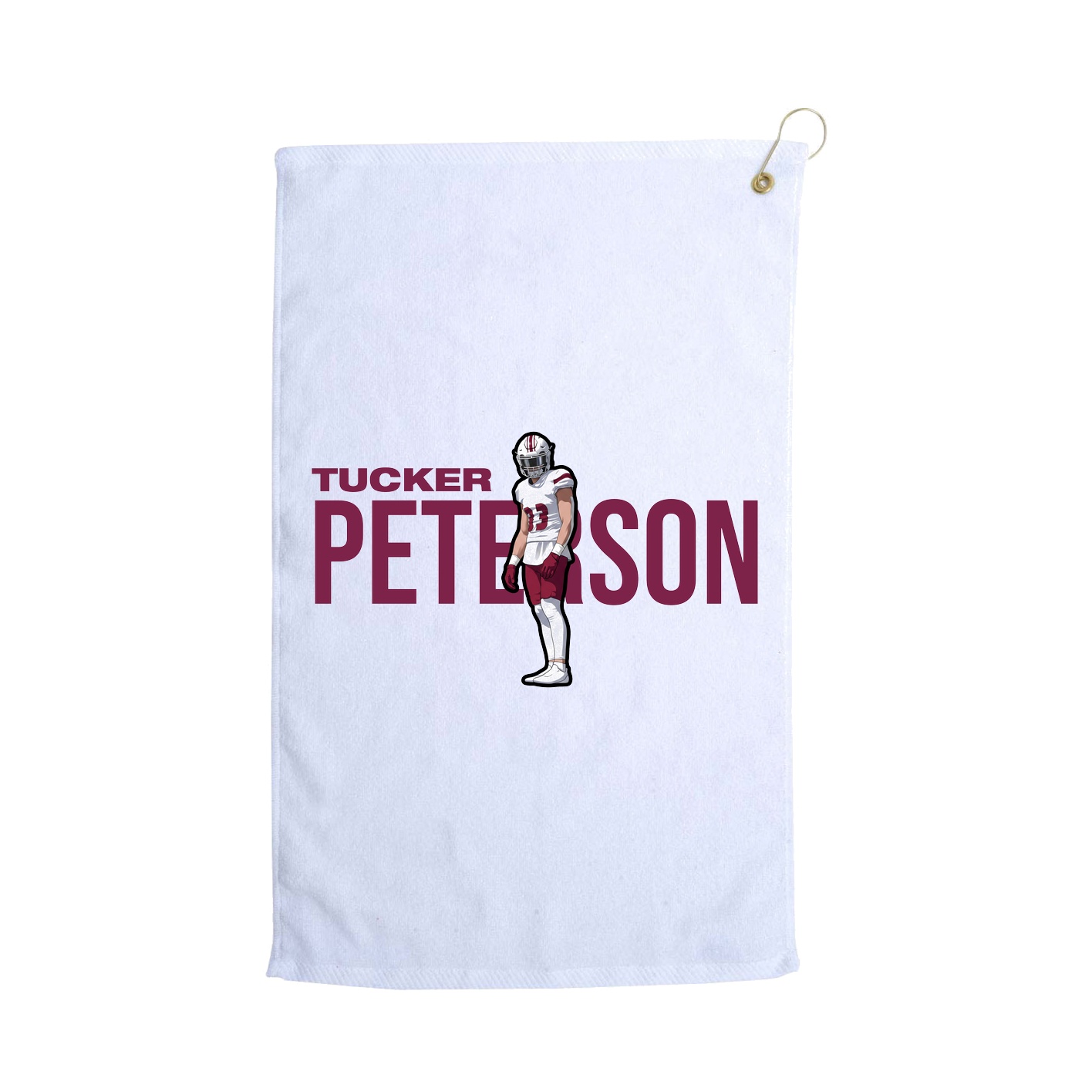 Golf Towel — Player Name in White