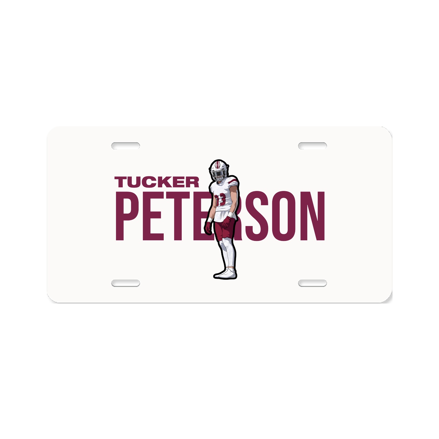 License Plate — Player Name in Classic