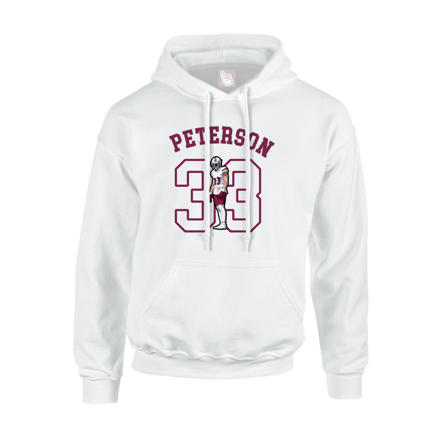 Youth Hoodie — Shirsey Arch in White