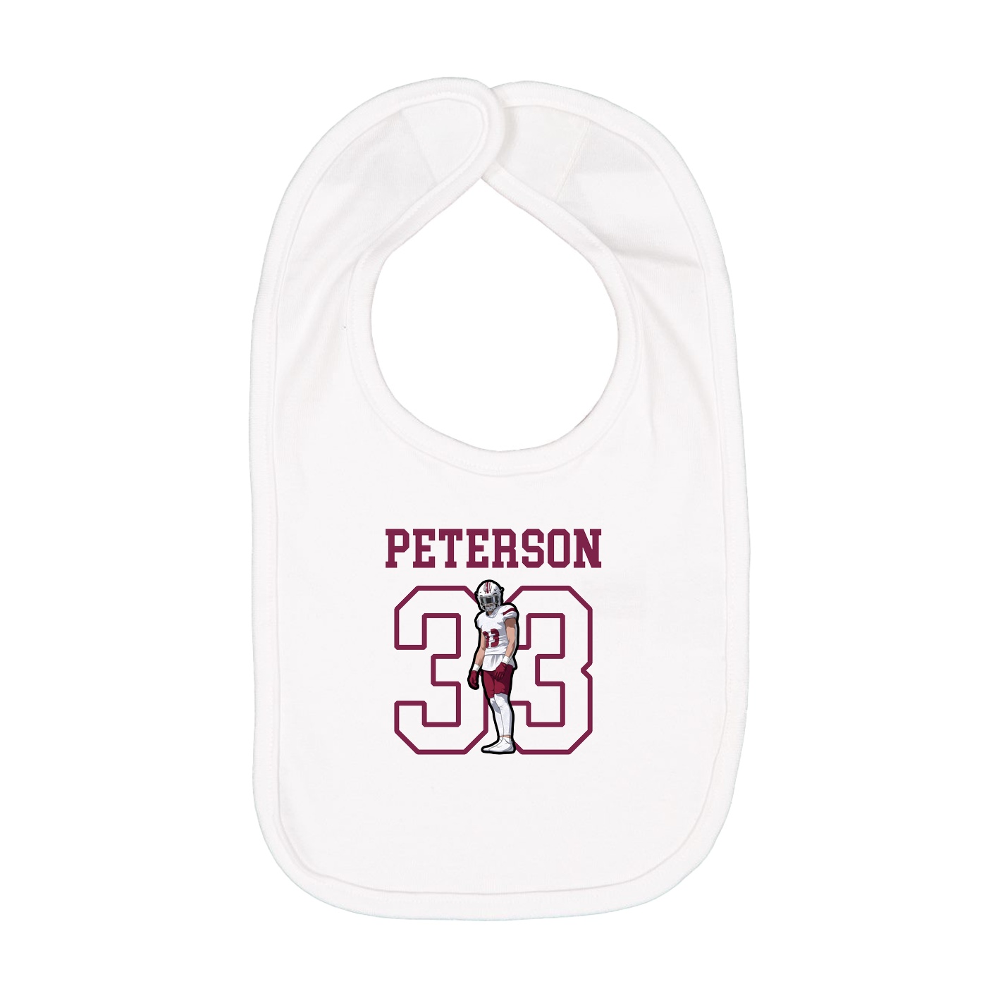 Infant Bib — Shirsey in White