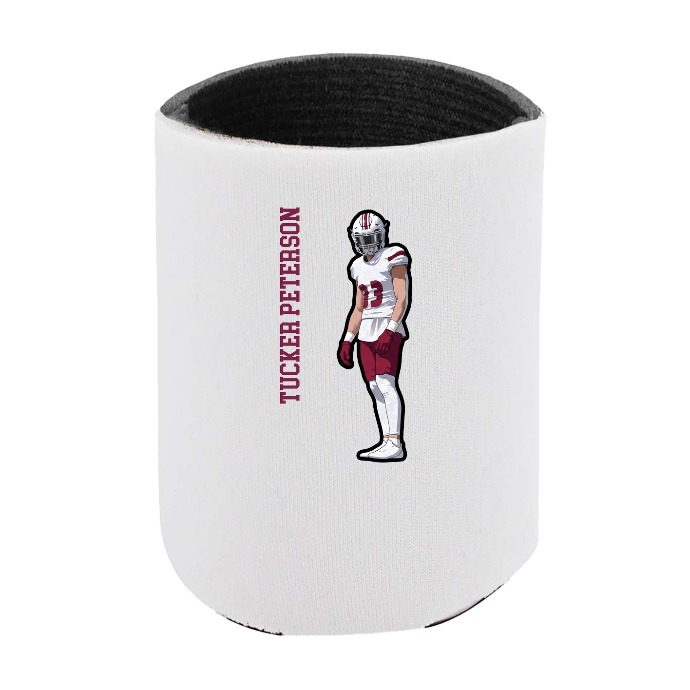 Can Holder — Name Vertical in White