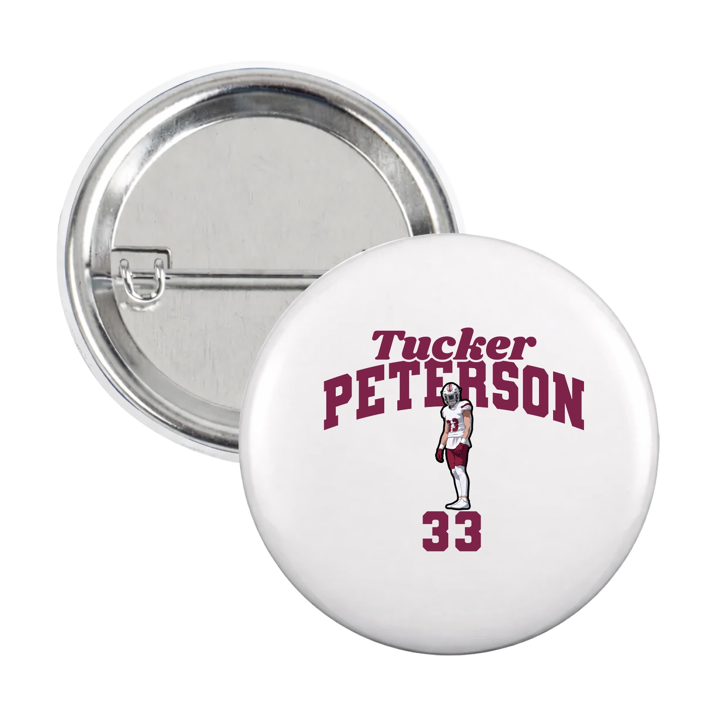 Game Day Button — Signature Arch in White