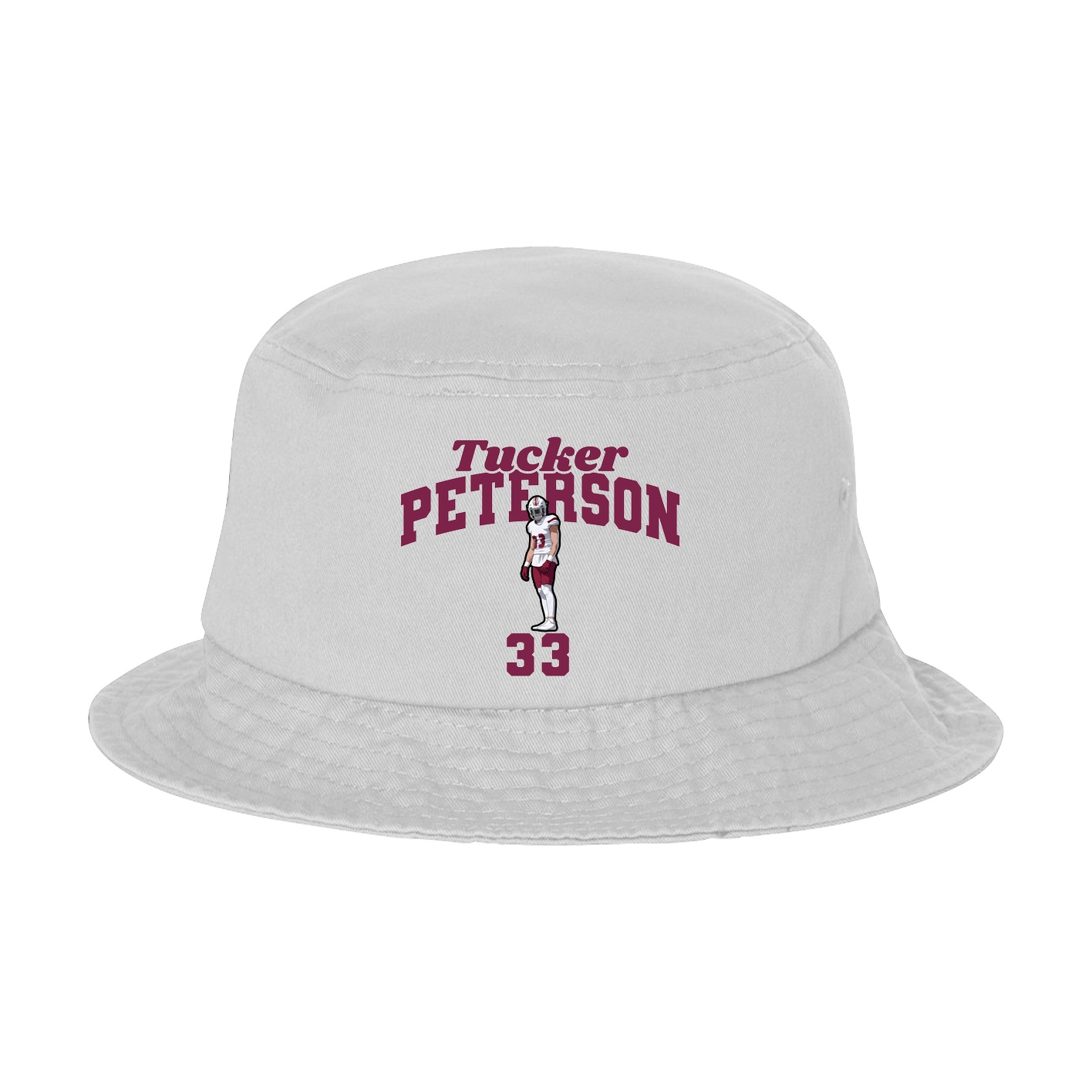 Bucket Cap — Signature Arch in White