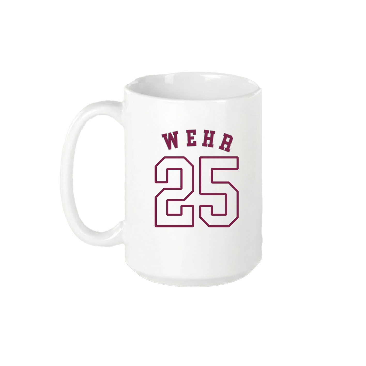 15oz Coffee Mug — Shirsey Arch in White